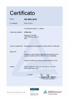 CERTIFICAZIONI - ATENA SRL